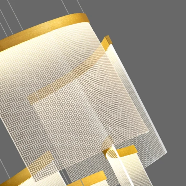 Lustre Minimalista Grande Para Escadas e Teto Duplo - Image 4
