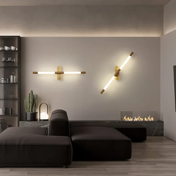 kf S9c28e86c263247b8976e83cc404340f1z N rdico moderno Tira Quarto L mpada de Parede Cabeceira Luz Luxo Sala estar Fundo Arandela luminarias Miresa Lustres e arandelas em promocao e barato