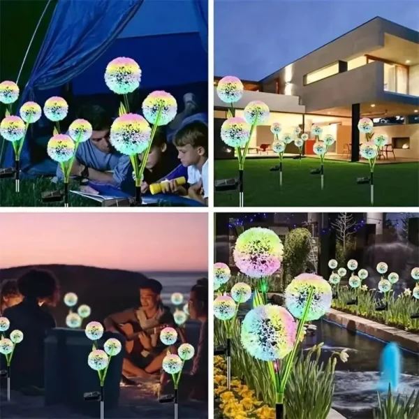 kf Saad1d08332c740e599dce59dcbc29e422 Solar outdoor dandelion lights LED color scallion ball lights lawn lights for garden patio walkway lawn luminarias Miresa Lustres e arandelas em promocao e barato