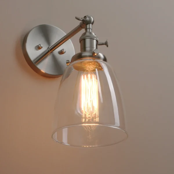 Arandela Industrial Vintage Vidro Cone Oval - Image 3