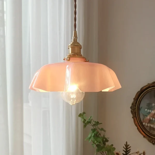 kf Sfde697a3dcf0420e943340beacb59185G Franc s Creme Lat o Pendant Ilumina o Restaurante Vidro Retro Pendant Light Bay Window Rom luminarias Miresa Lustres e arandelas em promocao e barato