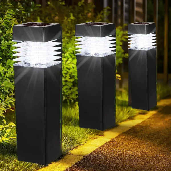 Poste Balizador De Led Luz Solar Para Jardim IP65