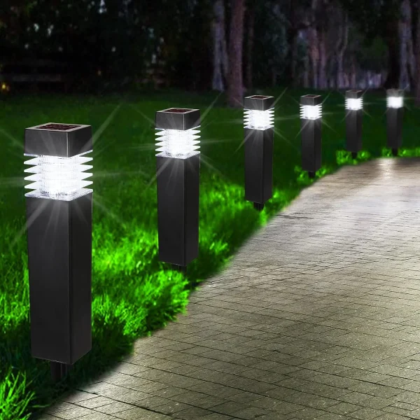 Poste Balizador De Led Luz Solar Para Jardim IP65 - Image 4