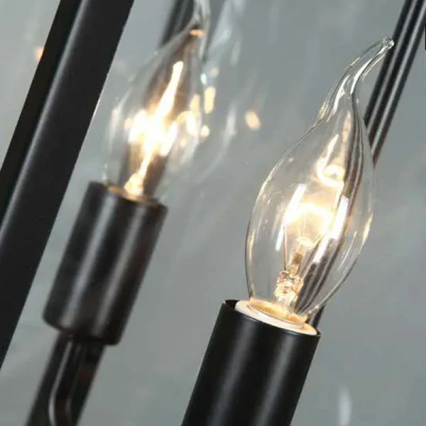 Lustre Retro Gaiola Preto Design Americano - Image 4