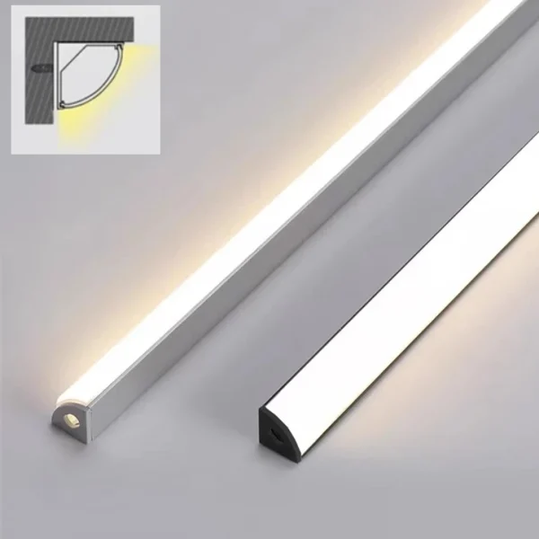 Perfil de Alumínio LED Ultra Estreito Canal Tipo V