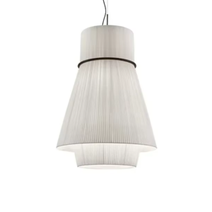 Pendente Moderna Tecido Plissado Minimalista