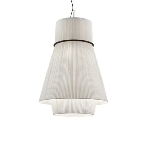 Pendente Moderna Tecido Plissado Minimalista