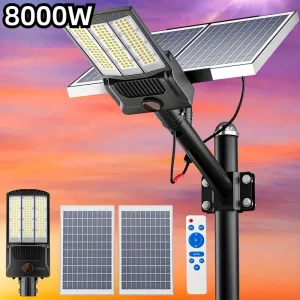 Poste Iluminação De Rua Energia Solar 25000mah