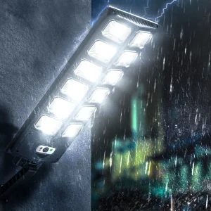 Poste Iluminação Pública Sensor De Movimento Com Controle Remoto
