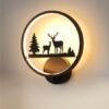 arandela_luminaria_parede_decorativa_desenho_mao_francesa_redonda_alto_relevo_3d_25cm_Micaza Arandela Decorativa Interna