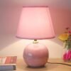 Lumin-ria-de-mesa-em-cer-mica-infantil-moderna-para-quarto-n-rdico-rosa-pastoral-lumin Abajur bola cerâmica esmaltada