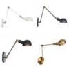 Lumin-ria-de-parede-led-extens-vel-l-mpada-industrial-ajust-vel-com-bra-os-articulados-1 Arandela industrial flexível luz de led