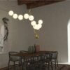 Lustre moderno bolas vidro