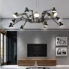 Lustre industrial aranha flexíveis