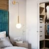 Nordic-LED-Glass-Wall-Lamps-Bedroom-Bedside-Lights-Modern-Decoration-Living-Room-Hotel-Light-Luxury-Wall Arandela pendente bola de vidro