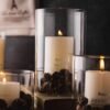 Porta-velas-em-vidro-transparente-8cm-decora-o-para-casa-velas-casamento-feriados-jantar-luz-de Porta vela de vidro cilíndrico
