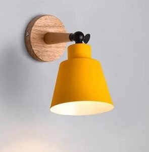 Arandela ajustável de alumínio e madeira