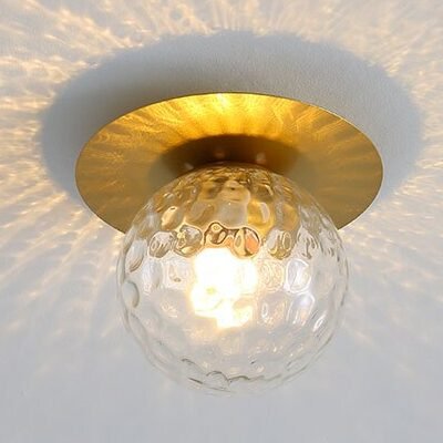 Plafon led 5w vidro cristal miresa
