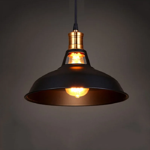Luminária industrial branco ou preto