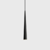 pendente cone aluminio preto marca miresa Pendente cone tubo longo