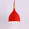 pendente moderno vermelho aluminio marca miresa Luminária alumínio acabamento fosco