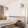 Arandela de vidro e luz de led