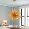 Lumin-ria-de-suspens-o-esfera-luz-de-le-o-design-l-mpada-sputnik-bar-quarto-2 Lustre Sputnik Estrela Dourada