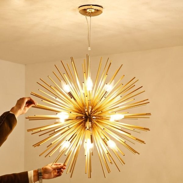 Lumin-ria-de-suspens-o-esfera-luz-de-le-o-design-l-mpada-sputnik-bar-quarto-miresa Lustre sputnik estrela dourada miresa