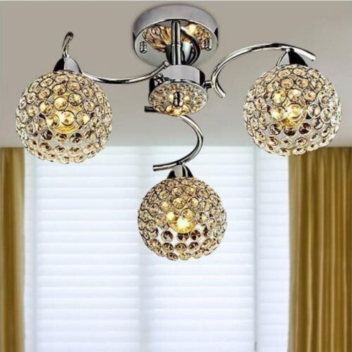 Lustre-moderno-com-tr-s-fontes-de-luz-lumin-ria-pendente-de-cristal-l-mpada-led-miresa Plafon cromado cristal K9 miresa
