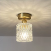 Plafon dourado vintage vidro miresa Plafon dourado vintage vidro