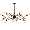 Lustre Spider industrial preto
