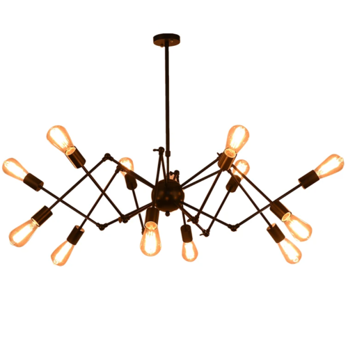 lustre-industrial-preto-aranha-spider-articulado-lampada-aparente-marca-miresa Lustre Spider industrial preto