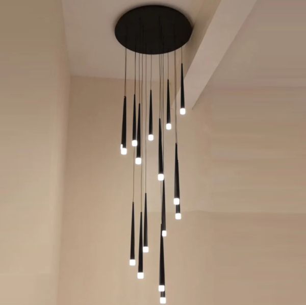 lustre_para_Escadas_cone_tubular_de_led_marca_miresa