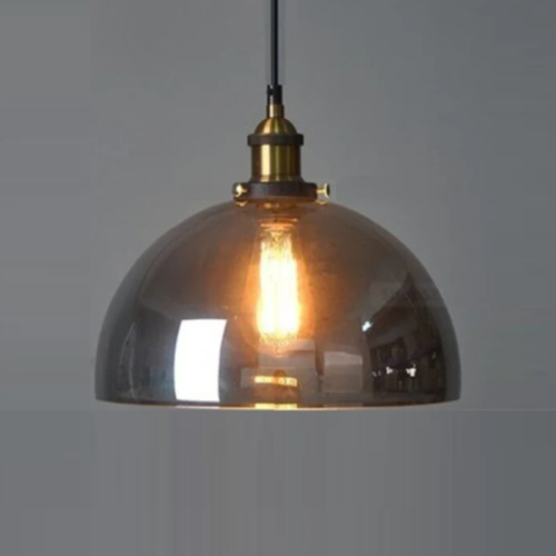 Pendente vidro design industrial