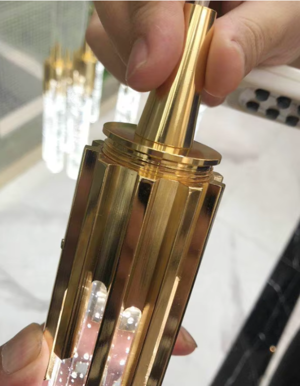 Pendente tubo cristal bolhas ar miresa 4 Pendente tubo cristal bolhas ar
