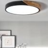 12reposocao plafon led Plafon led redondo madeira