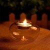 Candelabros vidro suporte velas