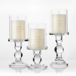 Recipiente vintage de cristal para velas. Venta online