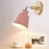 Nordic-interior-de-madeira-l-mpada-parede-bedsidee27-arandela-luz-para-o-quarto-corredor-4-cores Arandela Vintage Básica de Alumínio