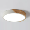 Plafon led redondo madeira marca miresa Plafon led redondo madeira