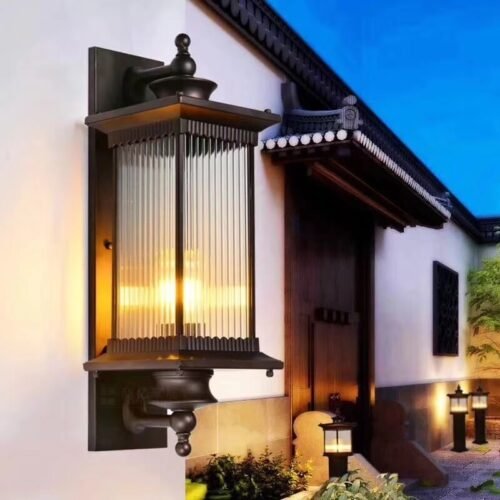 Retro-prova-dwaterproof-gua-ao-ar-livre-ilumina-o-l-mpadas-de-parede-do-corredor-jardim Arandela vintage jardim e fachadas