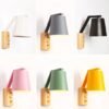 arandela_luminaria_parede_botao_na_propria_luminaria_cupula_cone_micaza Arandela vintage cone base madeira