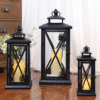 castical_de_chao_porta_velas_para_jardins_jardim_preto_com_vidro_micaza Suporte velas design retro/jardim