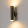 arandela_moderna_cromada_prata_de_led_a_prova_de_agua_jardins_varandas_sacadas_e_fachadas_micaza As melhores Luminárias Miresa para 2023 e 2024: Arandela Aço Inox