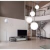 Pendente led gota bola vidro