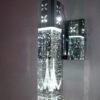 Arandela de vidro "bolhas de ar" e luz led