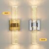 Moderno-led-l-mpadas-de-parede-para-sala-estar-quarto-ouro-chrome-luzes-parede-bolha-cristal Arandela vidro bolhas ar Miresa