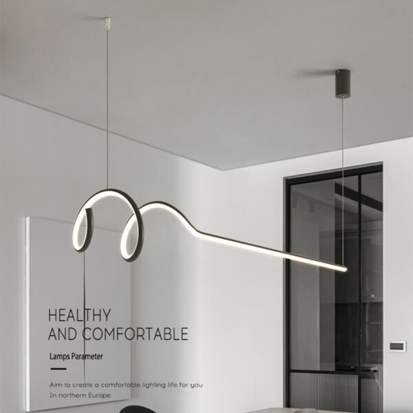 Lustre barra linear minimalista miresa