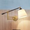 Europeu-e-americano-decora-o-de-casa-flex-vel-l-mpada-parede-para-sala-estar-quarto Arandela moderna flexível articulada
