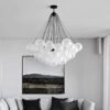 Lustre moderno bola vidro